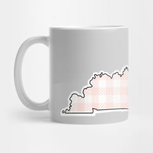 USA States: Kentucky (pink plaid) Mug